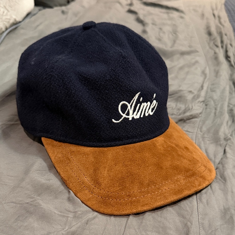 Aime Leon Dore Navy Cap with Gold Embroidery